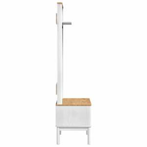 Kabinet na chodbu s policí FLORO Bílá 50 x 40 x 158 cm - obrázek 6