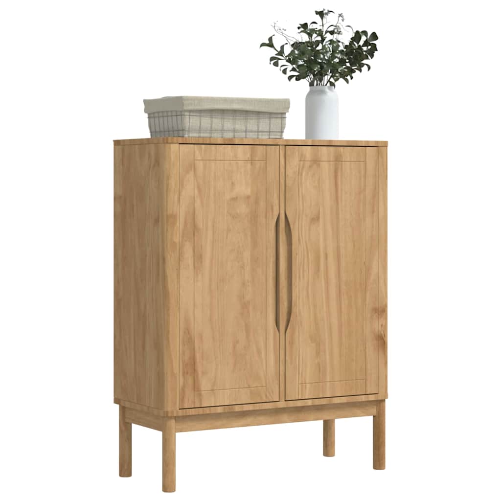 vidaXL Dressoir Wasbruin 70 x 30 x 70,5 cm Massief Vurenhout