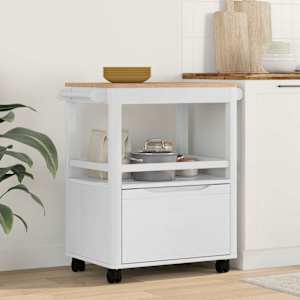 Kuhinjski voziček FLORO Bela 72,5 x 45 x 80 cm