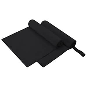 Sportovní osušky 2 pcs Černá 100 x 50 cm Polyester a polyamid - obrázek 1