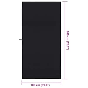 Sportovní osušky 2 ks Černá 200 x 100 cm - obrázek 8
