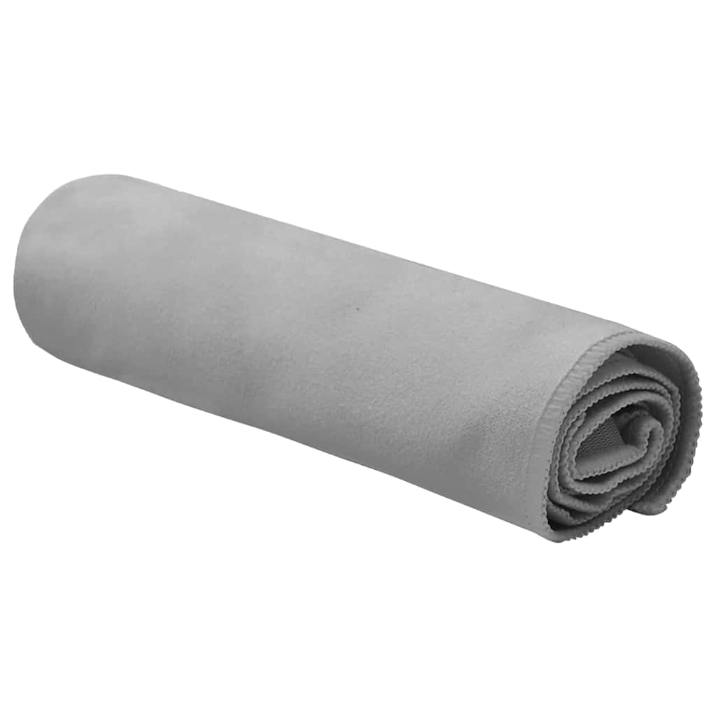 vidaXL Sporthanddoeken 2 pcs Donkergrijs 50 x 30 cm