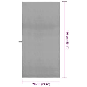 Sportovní osušky 2 pcs Tmavě šedá 140 x 70 cm - obrázek 8