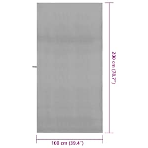 Sportovní osušky 2 pcs Tmavě šedá 200 x 100 cm - obrázek 8