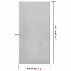 Sportovní osušky 2 pcs Šedá 100 x 50 cm Polyester a polyamid - obrázek 8