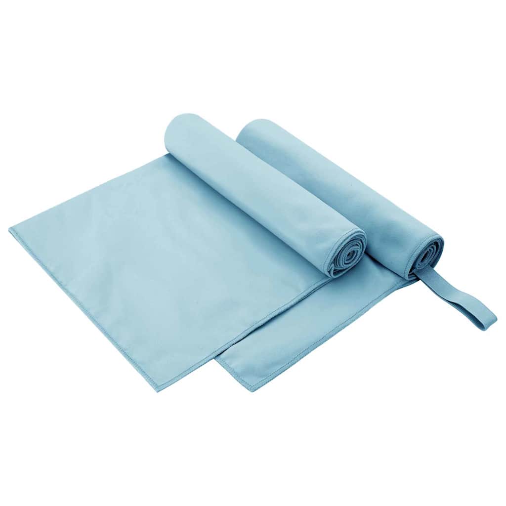 vidaXL Prosoape Sport 2 pcs albastru 100 x 50 cm