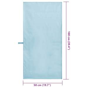 Sportovní osušky 2 pcs Modrá 100 x 50 cm Polyester a polyamid - obrázek 8