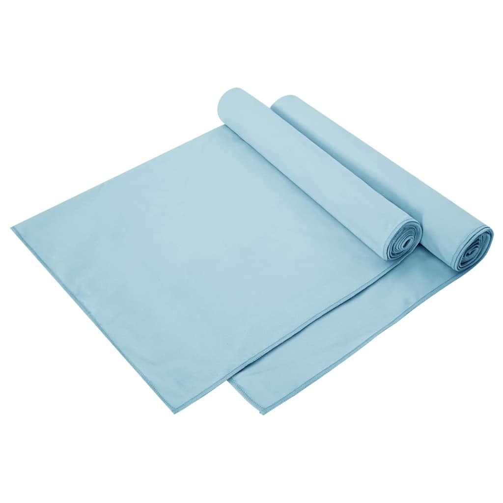 vidaXL Prosoape Sport 2 pcs albastru 140 x 70 cm