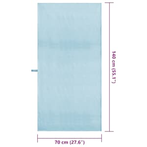Sportovní osušky 2 pcs Modrá 140 x 70 cm Polyester a polyamid - obrázek 8