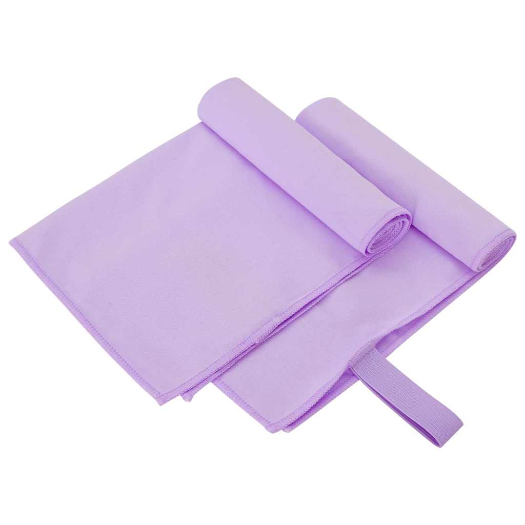 vidaXL Prosoape Sport 2 pcs Violet 50 x 30 cm Poliester și poliamidă