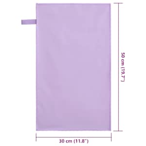 Sportovní osušky 2 pcs Fialová 50 x 30 cm Polyester a polyamid - obrázek 8