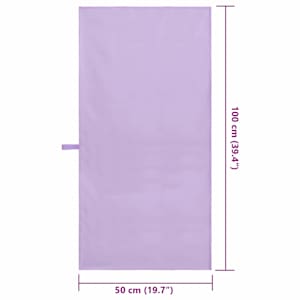 Sportovní osušky 2 pcs Fialová 100 x 50 cm Polyester a polyamid - obrázek 8