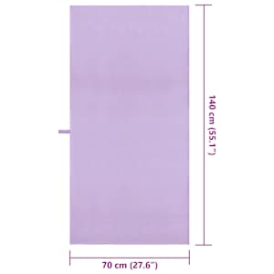 Sportovní osušky 2 pcs Fialová 140 x 70 cm Polyester a polyamid - obrázek 8