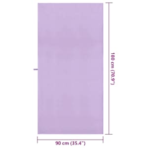 Sportovní osušky 2 pcs Fialová 180 x 90 cm Polyester a polyamid - obrázek 8