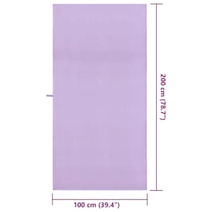 Sportovní osušky 2 ks Fialová 200 x 100 cm - obrázek 8