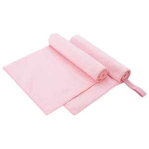 Sportovní osušky 2 pcs Růžová 100 x 50 cm Polyester a polyamid - obrázek 1