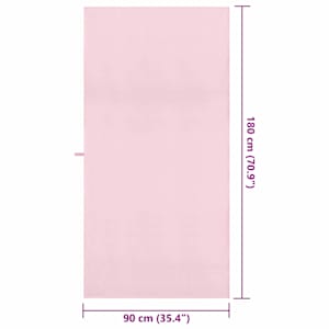 Sportovní osušky 2 pcs Růžová 180 x 90 cm Polyester a polyamid - obrázek 8