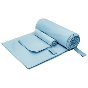 vidaXL Spordir&auml;ttide komplekt 2 tk Sinine 50 x 30 cm, 200 x 100 cm