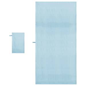 Sada sportovních ručníků 2 pcs Modrá textil - obrázek 4