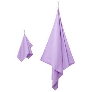 Sada sportovních ručníků 2 pcs Fialová textil - obrázek 3