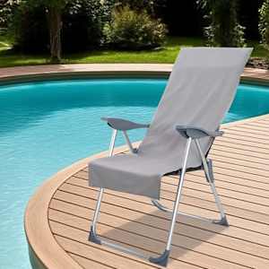 Zunanje brisače za stole 2 pcs Temno siva 130 x 60 cm