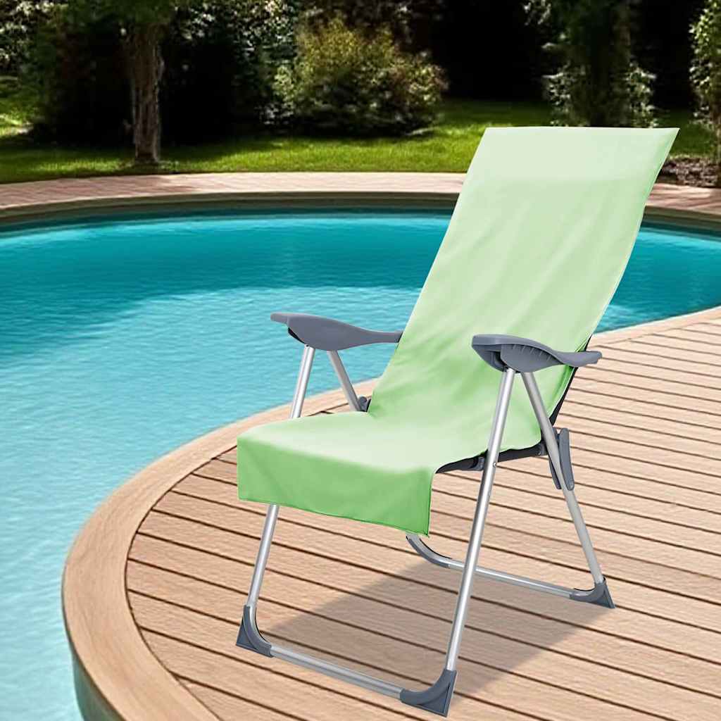 vidaXL Prosoape pentru scaune de exterior 2 pcs albastru 130 x 60 cm