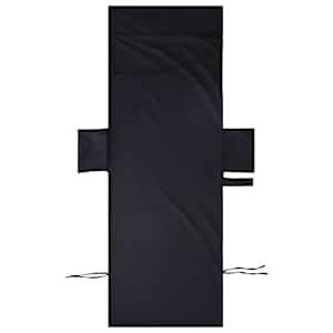 Ručníky na lehátko 2 pcs Černá 210 x 75 cm Polyester a polyamid - obrázek 4