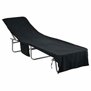 Ručníky na lehátko 2 pcs Černá 210 x 75 cm Polyester a polyamid - obrázek 3