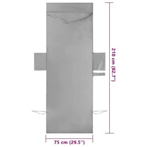 Ručníky na lehátko 2 pcs Tmavě šedá 210 x 75 cm - obrázek 10