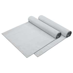 Ručníky na lehátko 2 pcs Šedá 210 x 75 cm Polyester a polyamid - obrázek 2