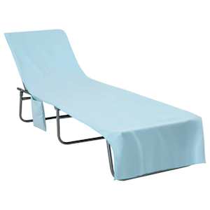Ručníky na lehátko 2 pcs Modrá 210 x 75 cm Polyester a polyamid - obrázek 3