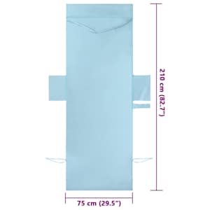 Ručníky na lehátko 2 pcs Modrá 210 x 75 cm Polyester a polyamid - obrázek 10