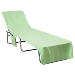 Ručníky na lehátko 2 pcs Zelená 210 x 75 cm - obrázek 3