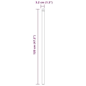 Plotový sloupek. 12 pcs Zelená 120 cm Práškově lakovaná ocel - obrázek 6