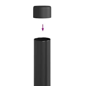 Plotový sloupek. 2 pcs Šedá 60 cm Práškově lakovaná ocel - obrázek 5