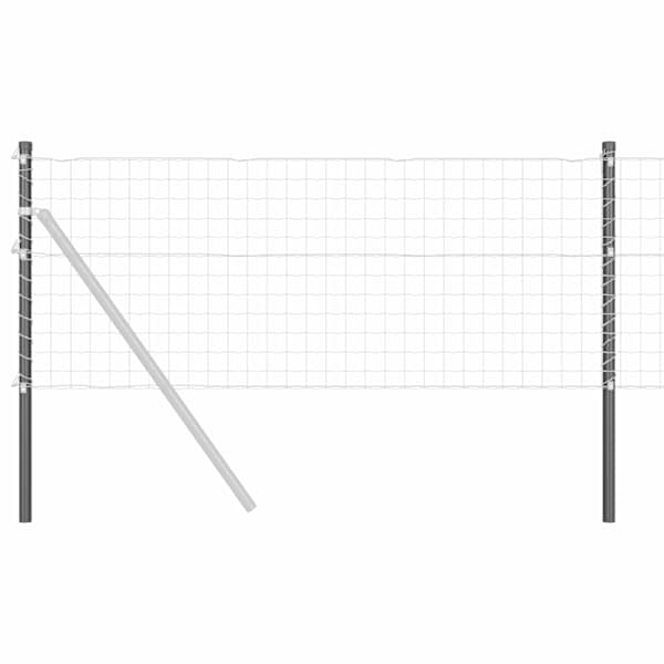 vidaXL Aiapost 12 tk Hall 70 cm Pulberv&auml;rvitud Teras