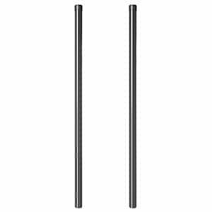 Plotový sloupek. 2 pcs Šedá 110 cm Práškově lakovaná ocel - obrázek 4