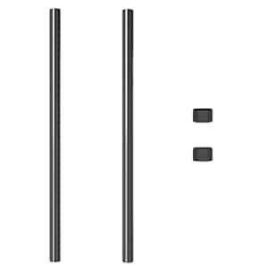 Plotový sloupek. 2 pcs Šedá 110 cm Práškově lakovaná ocel - obrázek 5