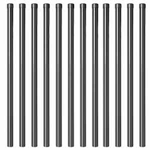 Plotový sloupek. 12 pcs Šedá 110 cm Práškově lakovaná ocel - obrázek 4