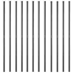 Plotový sloupek. 12 pcs Šedá Práškově lakovaná ocel - obrázek 4