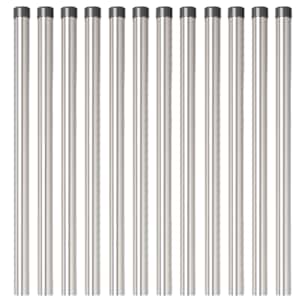 Plotový sloupek. 12 pcs Stříbrná 50 cm Práškově lakovaná ocel - obrázek 4