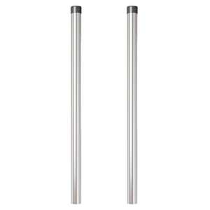 Plotový sloupek. 2 pcs Stříbrná 90 cm Práškově lakovaná ocel - obrázek 4
