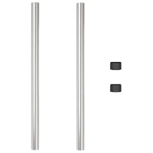 Plotový sloupek. 2 pcs Stříbrná 90 cm Práškově lakovaná ocel - obrázek 5