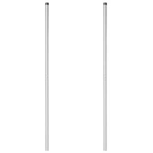 Plotový sloupek. 2 pcs Stříbrná Práškově lakovaná ocel - obrázek 4