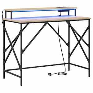 vidaXL Laud Sonoma tamm 100 x 50 x 86,5 cm Tehispuit