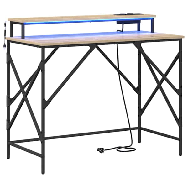 vidaXL Laud Sonoma tamm 100 x 50 x 86,5 cm Tehispuit