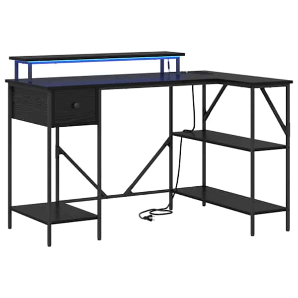 vidaXL Laud Must tamm 120 x 79 x 86,5 cm Tehispuit