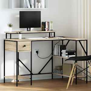 Miza s predalom Sonoma hrast 120 x 79 x 86,5 cm Konstruiran les