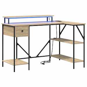 vidaXL Laud Sonoma tamm 120 x 79 x 86,5 cm Tehispuit