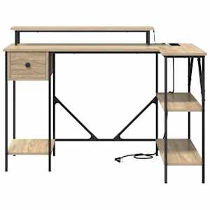 Stůl se zásuvkou Sonoma dub 120 x 79 x 86,5 cm kompozitní dřevo - obrázek 8